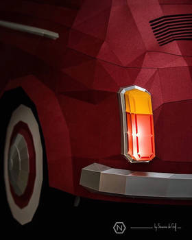 Papercraft Fiat 500 back