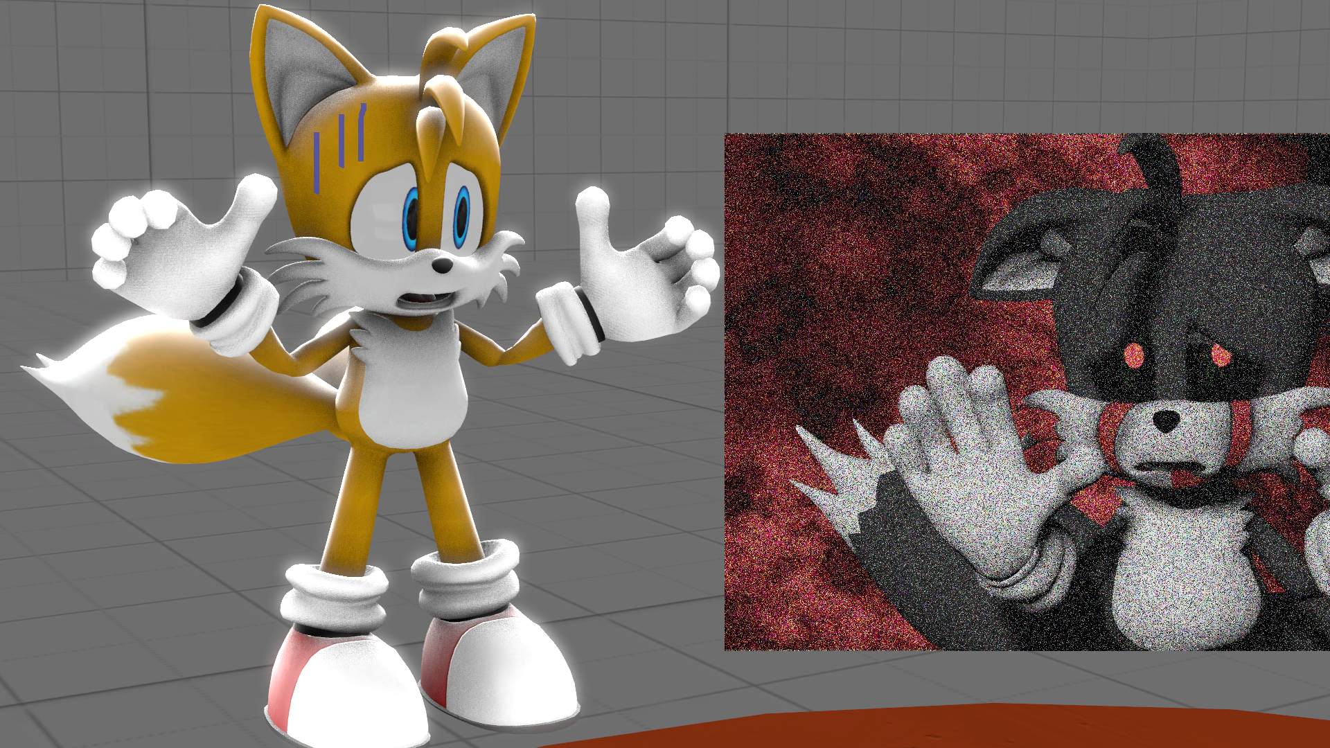 Tails.exe Jumpscare Render by S213413 on DeviantArt
