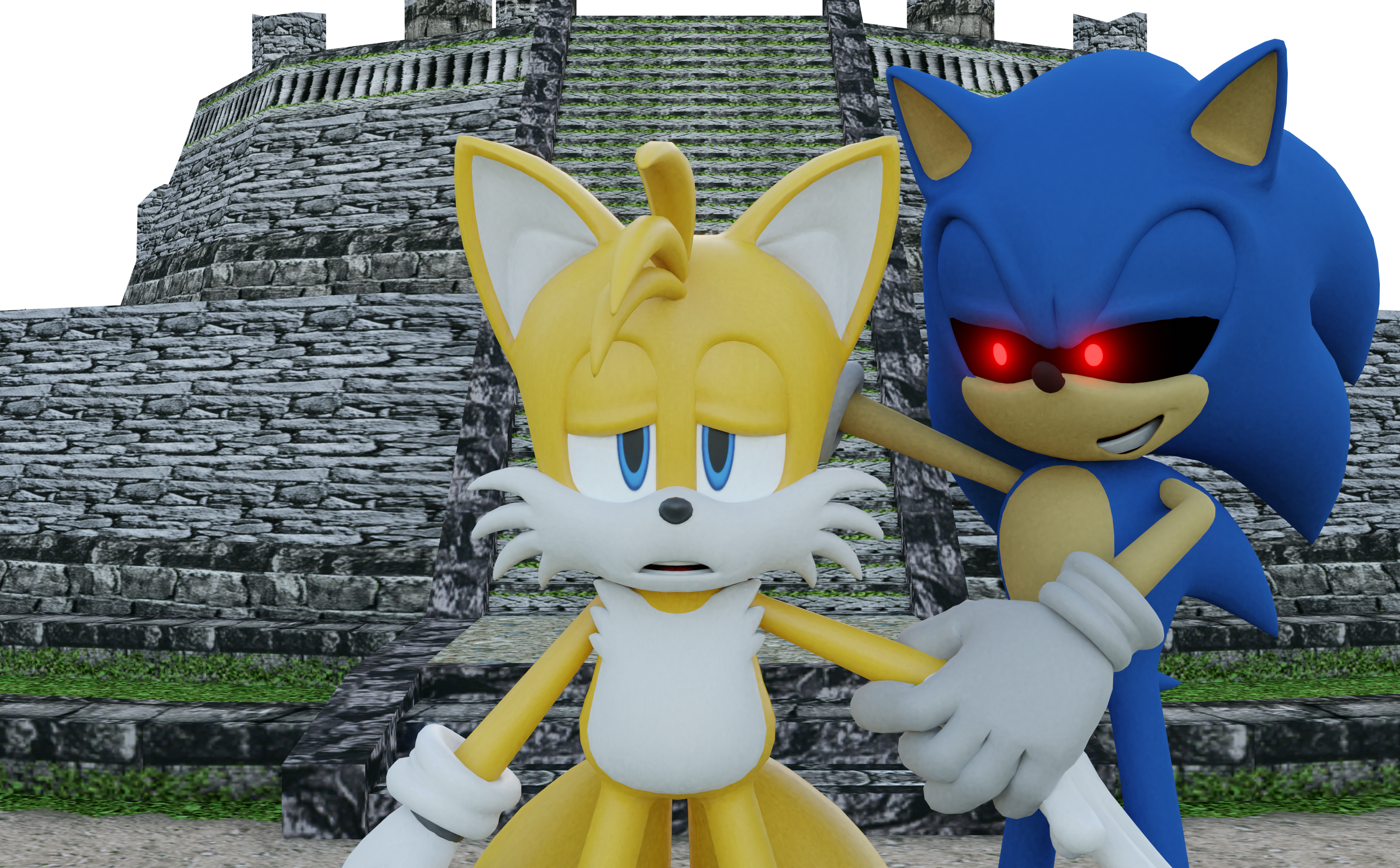 Tails.exe Jumpscare Render by S213413 on DeviantArt