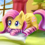 Fluttershy in socks.