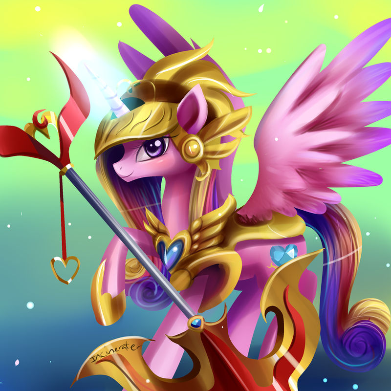 Cadance in armor