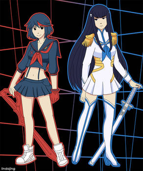 Ryuuko and Satsuki