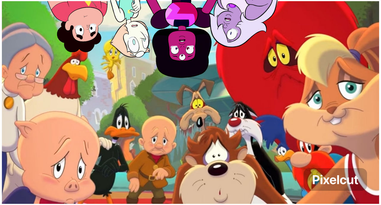 Crystal gems and looney tunes crying for bugs by mixels12 on DeviantArt