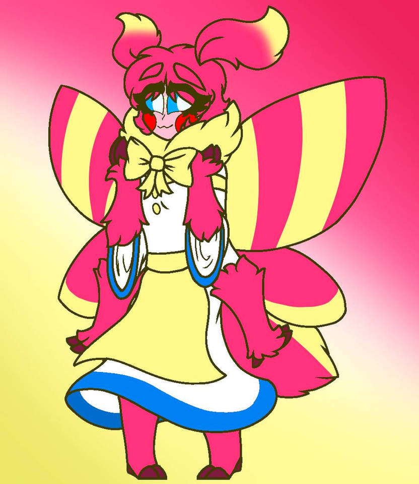 Rosy maple moth by Luciavegames on DeviantArt
