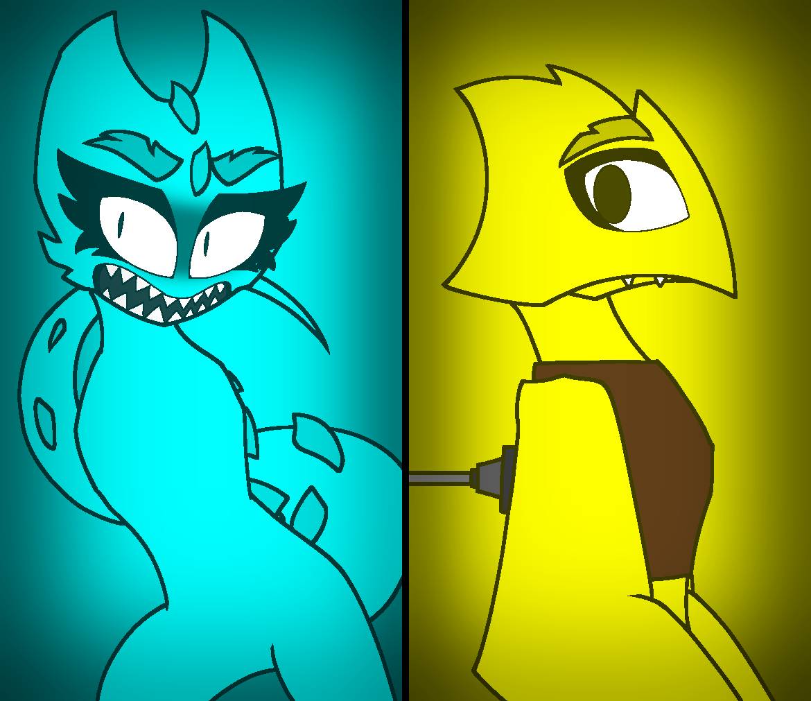 CYAN VS YELLOW Animation  Rainbow Friends Animations Chapter 2 pt.2 