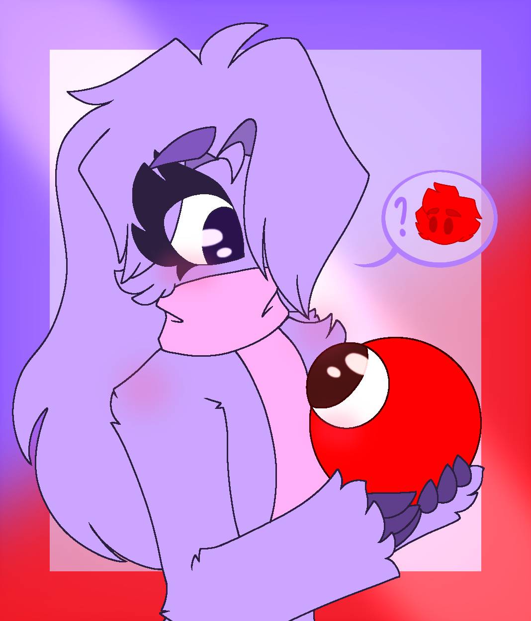 Red x lavender - rainbow friends OC by kittycatczafhaye on DeviantArt