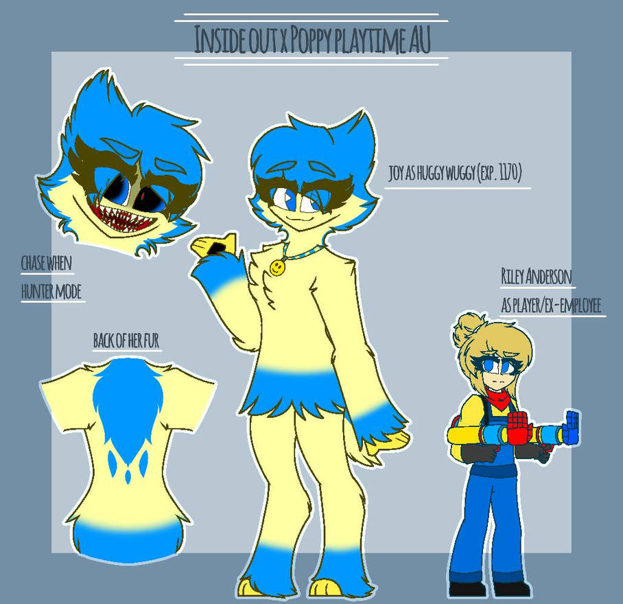 Poppy Riley Underwiter Riley Anderson and Joy - IO x Poppy playtime AU by kittycatczafhaye on ...