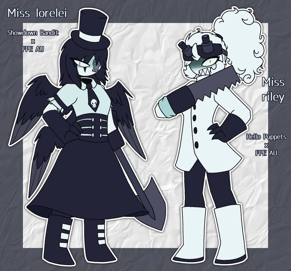 Miss undertaker and Riley ruckus as FPE characters by kittycatczafhaye ...