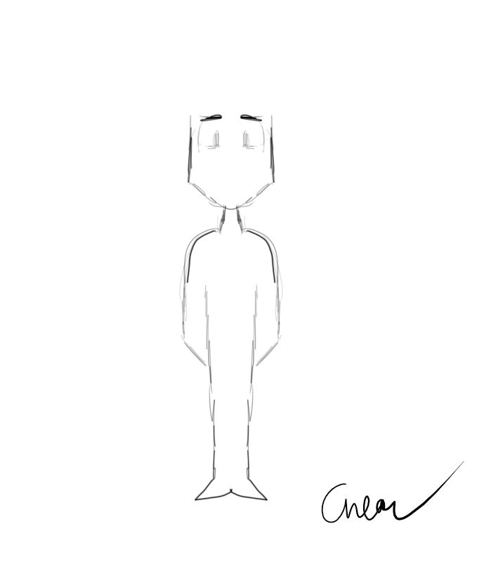person (( outline ,, sketch ,, template )) by ChloeAnimatesNow on ...