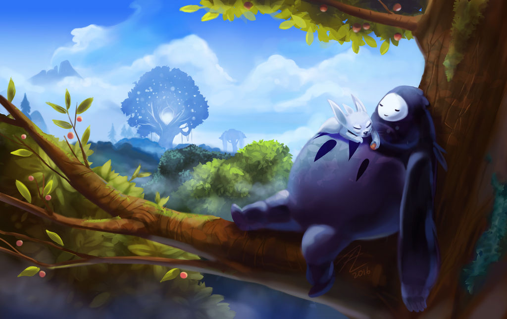 Ori and The Blind Forest Fanart - Lazy Day