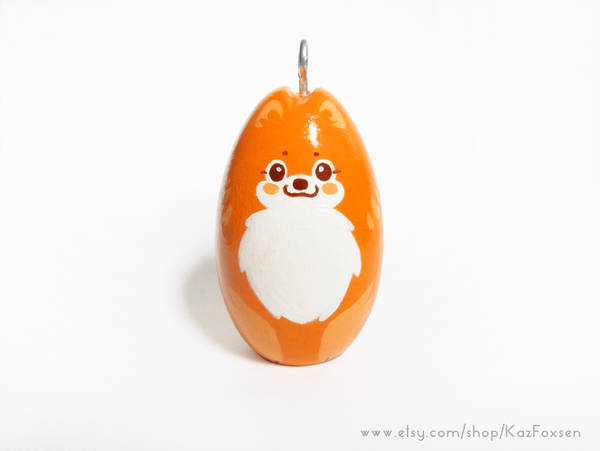 Kawaii Pomeranian Dog Ornament or Figurine by KazFoxsen