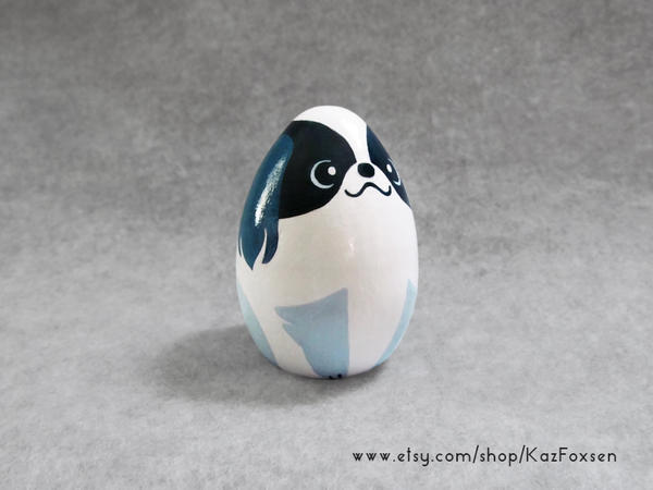 Custom Japanese Chin Dog Ornament or Figurine by KazFoxsen