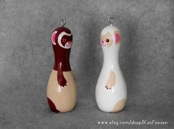 Custom Ferret Figurine or Seasonal Ornament