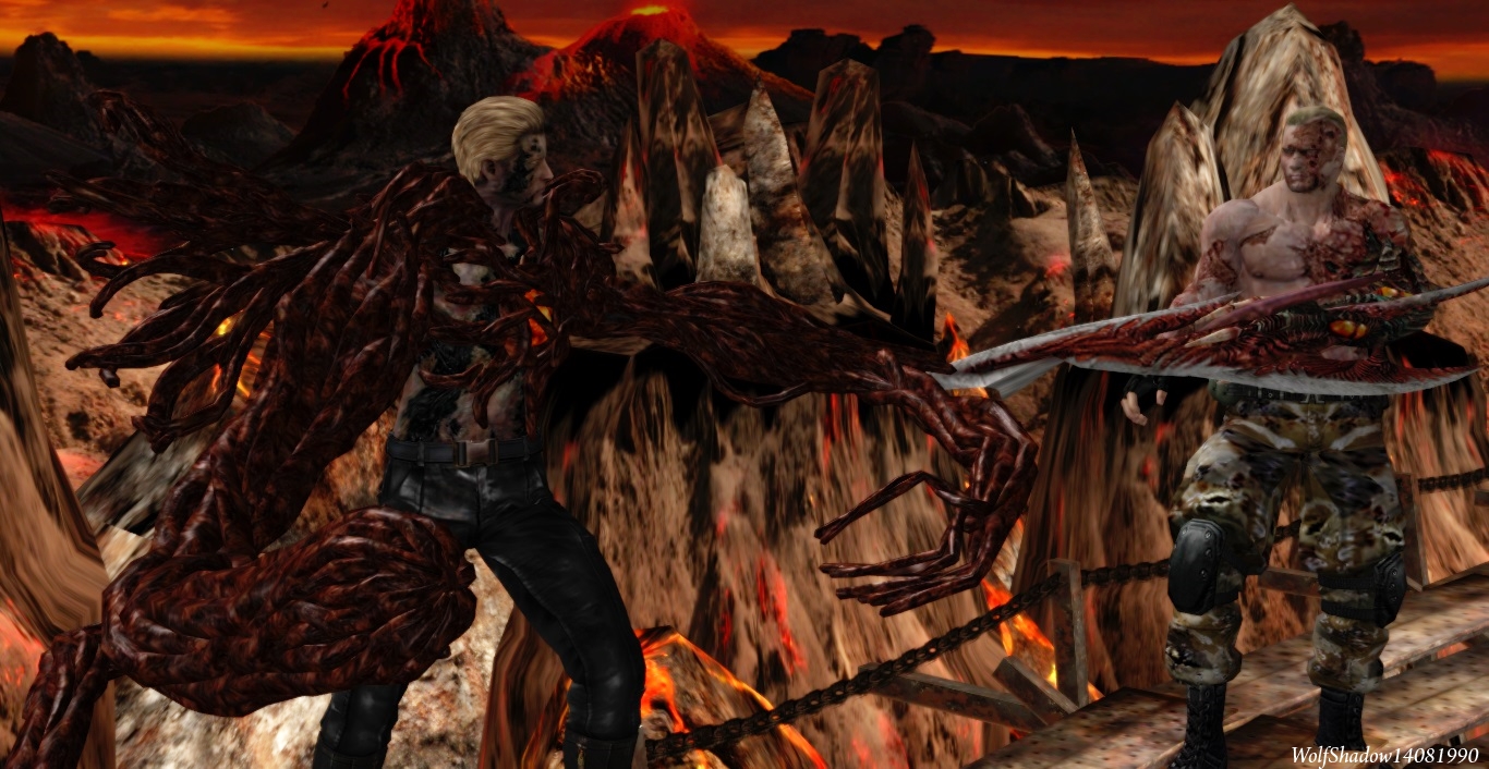 Wesker vs Krauser by WolfShadow14081990 on DeviantArt