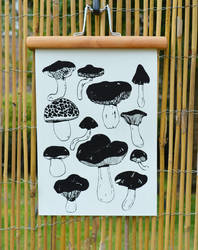 Serigraphie champignons