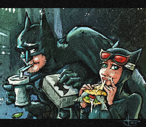 Midnight Snack for Catwoman and Batman