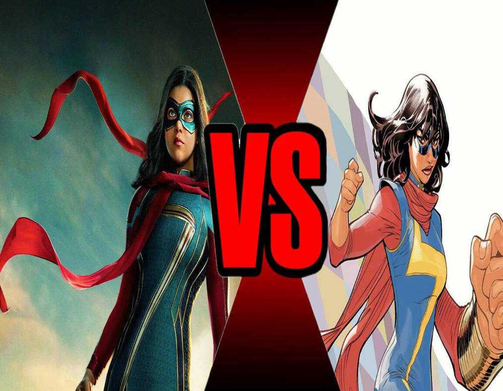 Ms. Marvel (MCU vs Comic) by geerardorastettyMEGA on DeviantArt