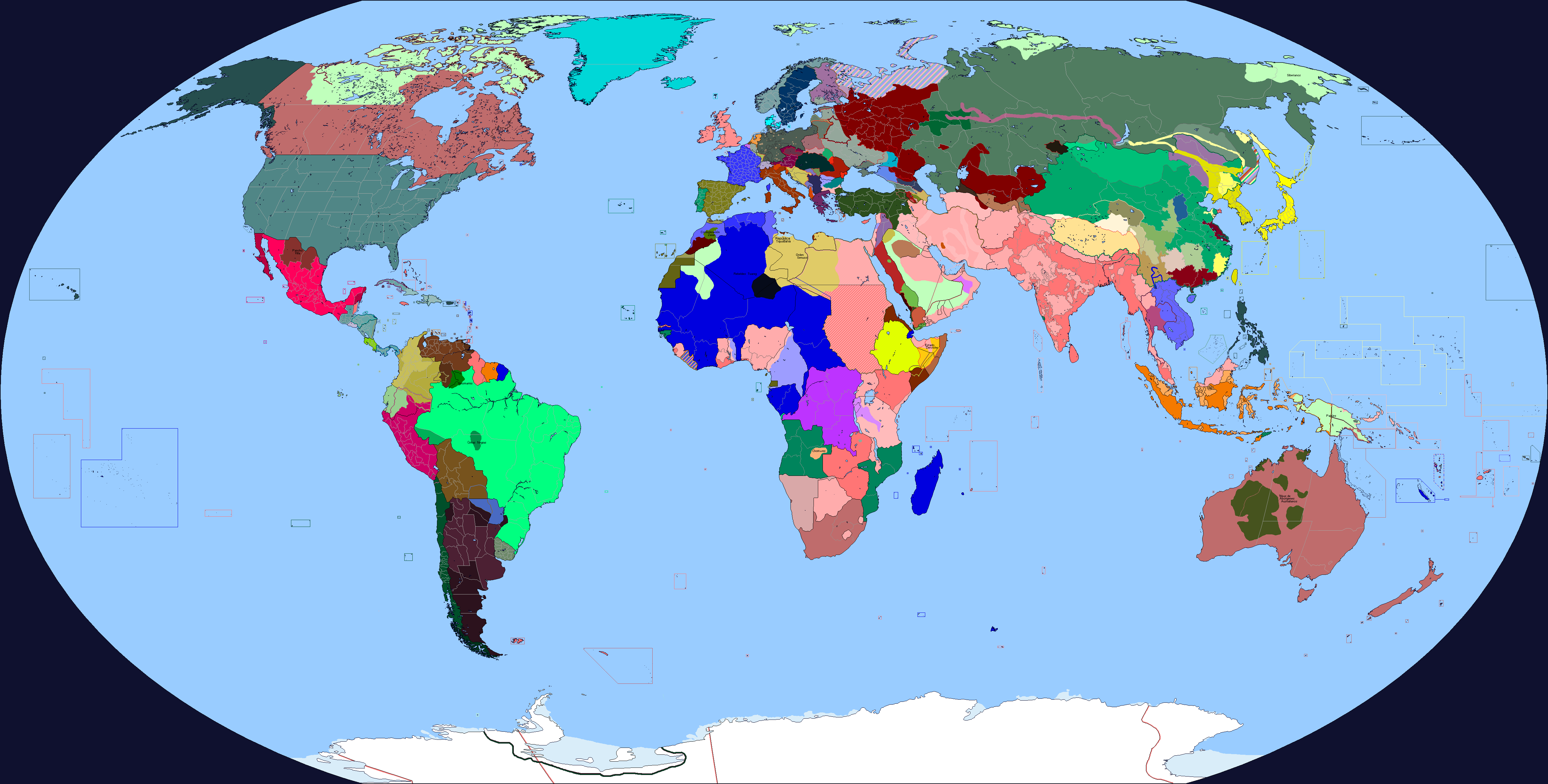 World Map in November of 1918 (WW1) (GR) by Venezuelan1Reich on
