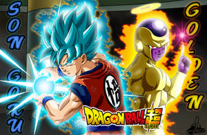 Son Goku and Golden Frezeer DBS