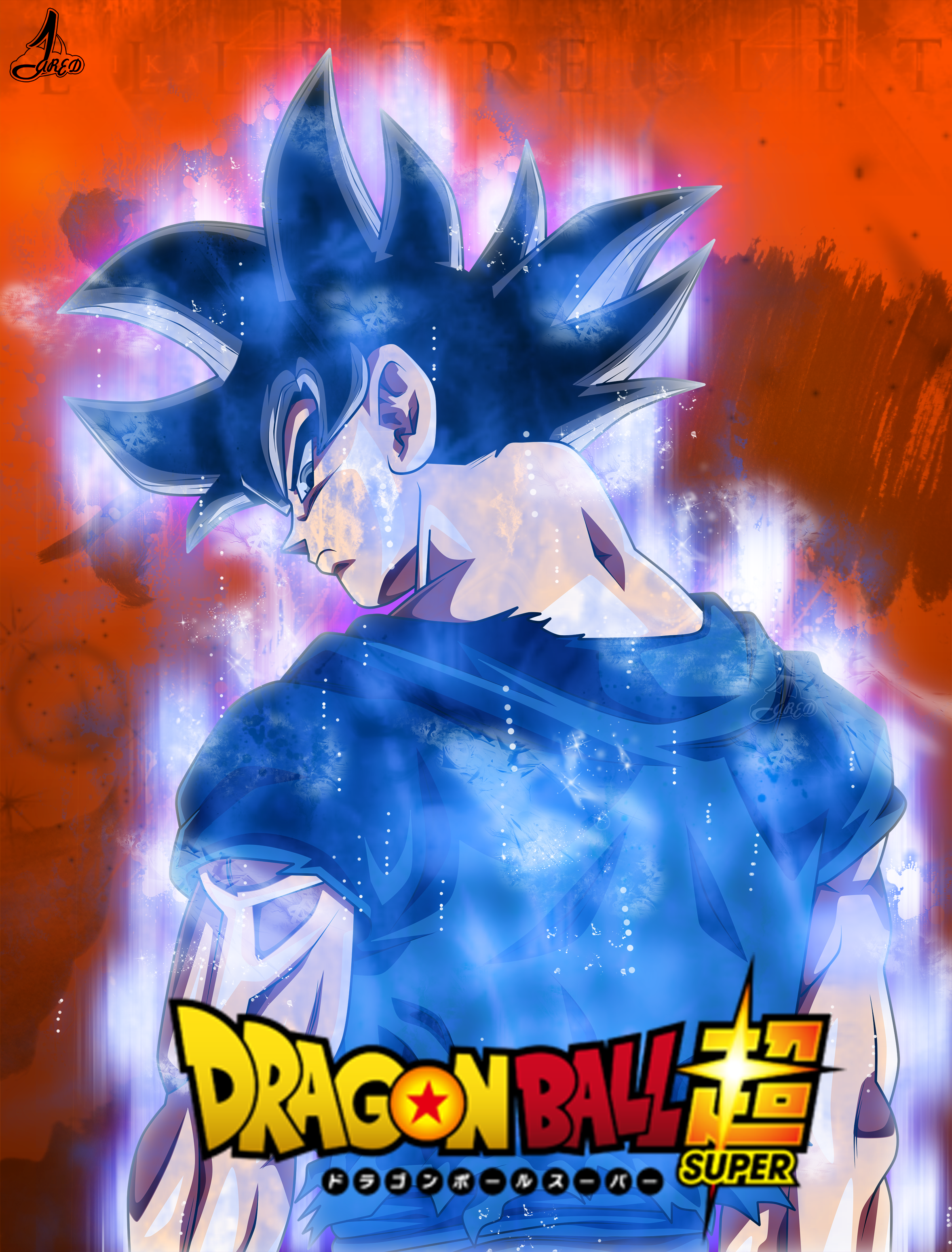 Poster Son Goku Ultra instinto by jaredsongohan on DeviantArt
