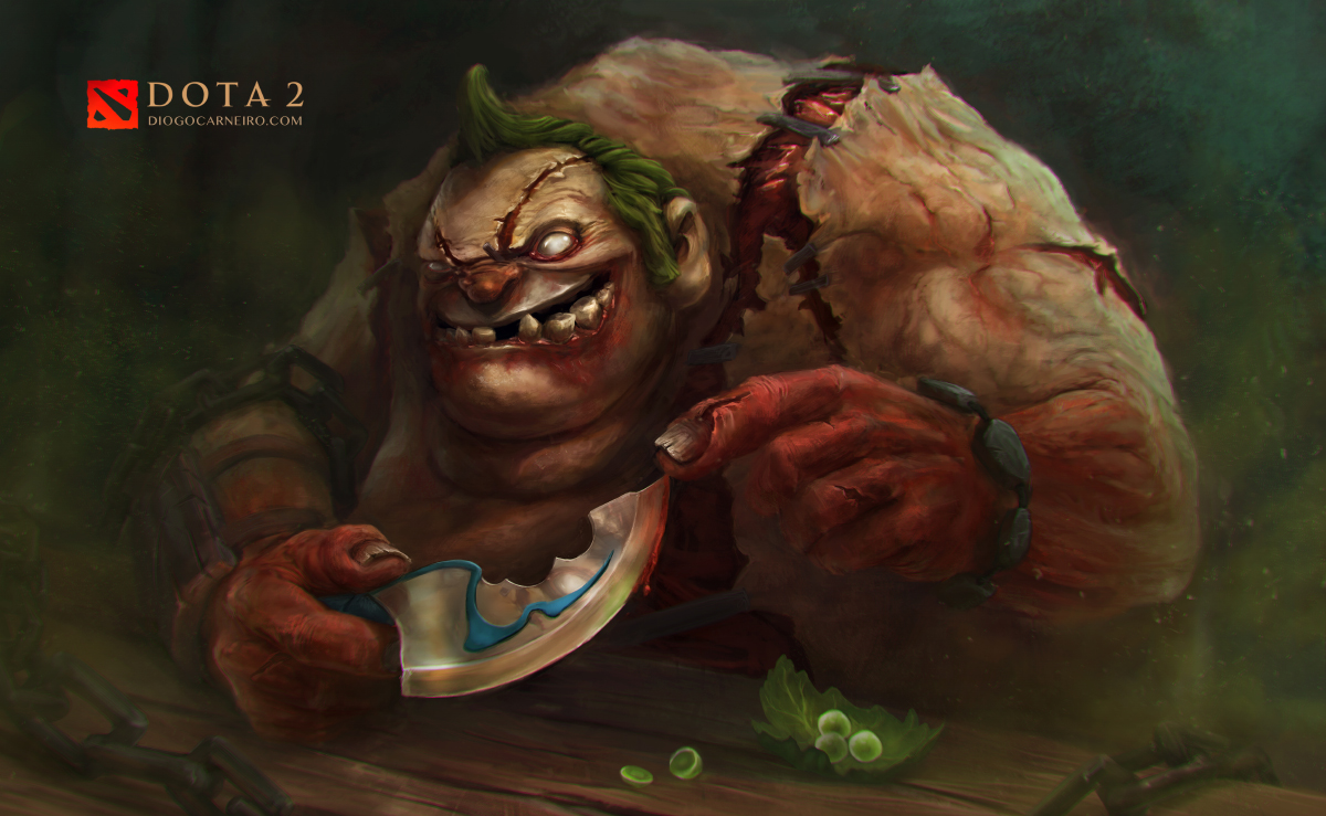 Dota 2 Fan art - Pudge's new friend!