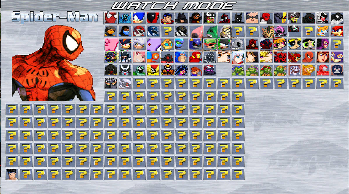 Mugen Roster Thomas Mugen Roster Screenshot by antivenom907 on DeviantArt