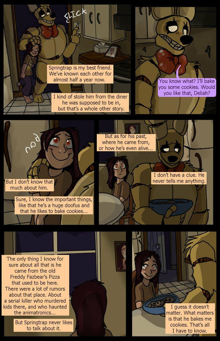 Spring Trap Comic Springtrap and deliah classic comic page 3 by jeszillarex on DeviantArt