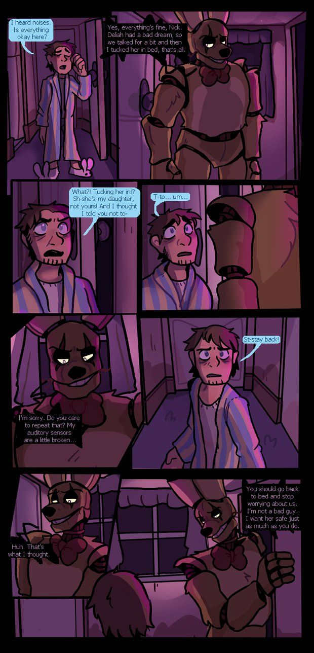 Spring Trap Comic Springtrap and deliah classic comic page 8 by jeszillarex on DeviantArt