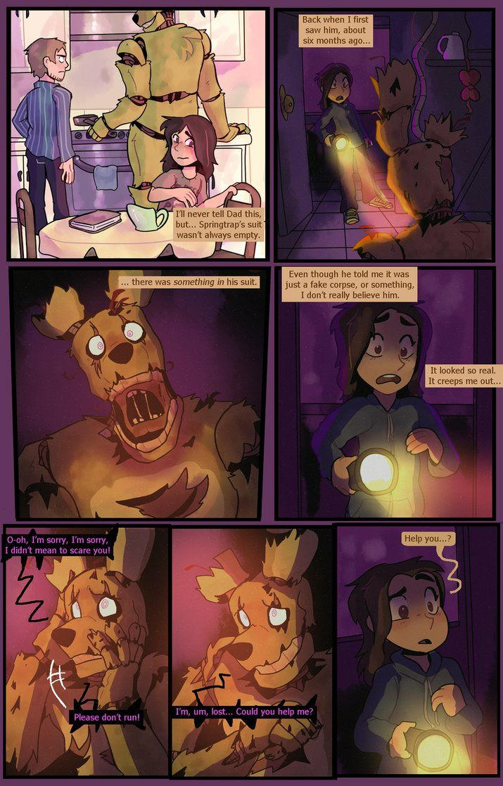 Spring Trap Comic Springtrap and deliah classic comic page 14 by jeszillarex on DeviantArt