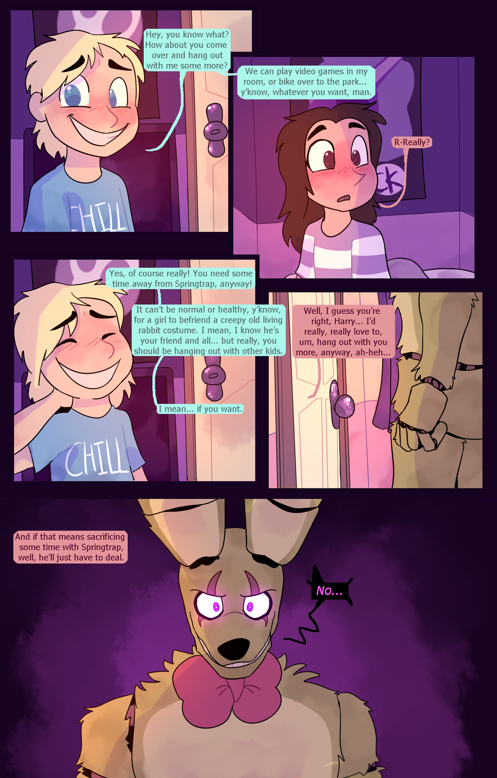 Spring Trap Comic Springtrap and deliah classic page 25 by jeszillarex on DeviantArt