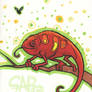 Funky Lil' Red Chameleon