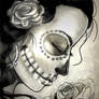 Sugar Skull Woman Sketch