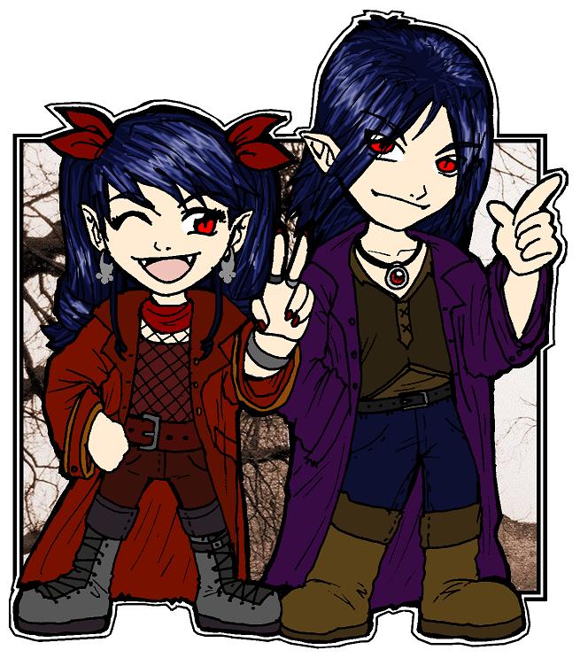 Raven and Malus CHIBI POWER