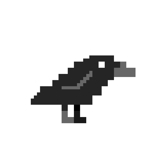 1 Bit Crow 8-Bit Crow by CaptainToog on DeviantArt