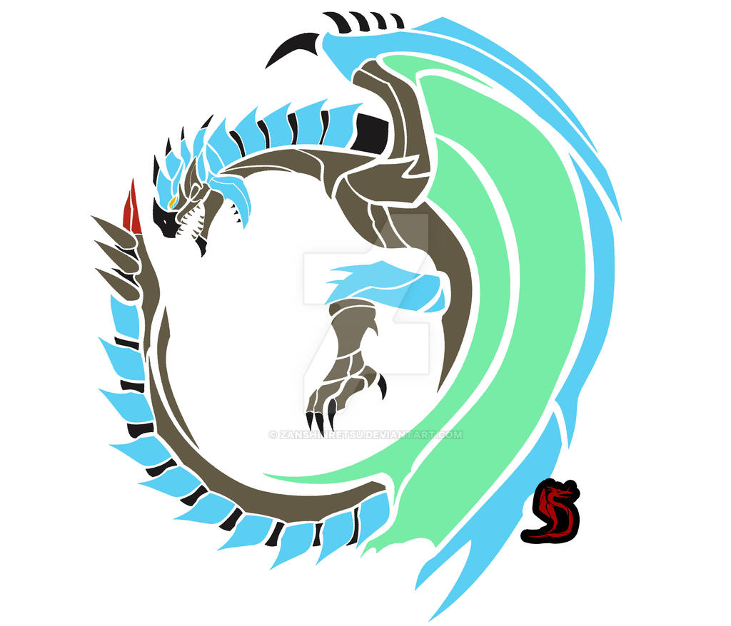 Azure Rathalos Circular Emblem by Zanshinretsu on DeviantArt