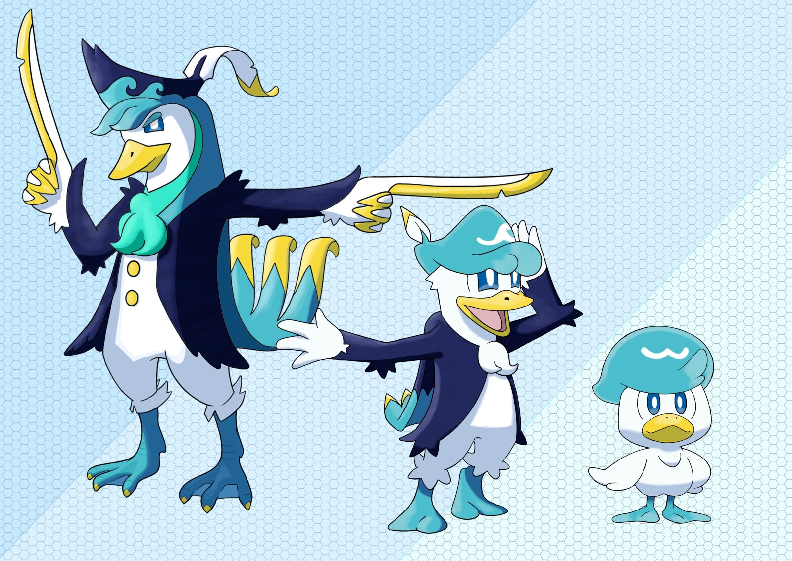 Quaxley Rear View Quaxly Evolutions by SpacemanSpiffed on DeviantArt