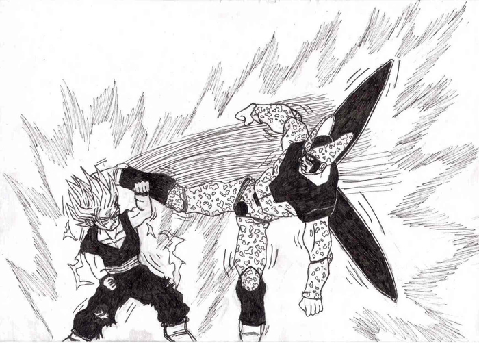 Gohan and Cell