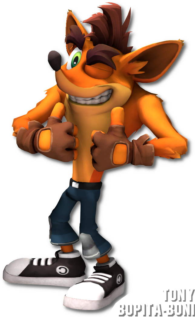 T-Posing Crash Bandicoot Characters