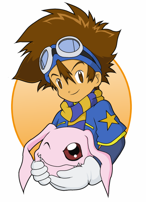 Tai and Koromon