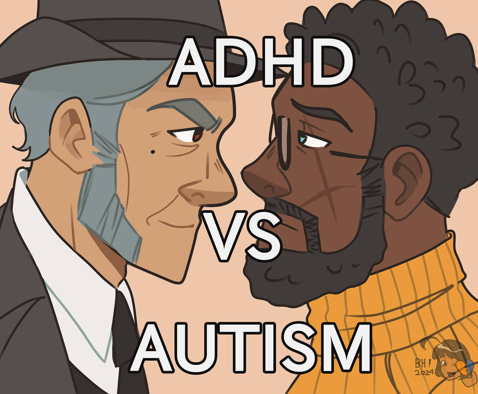 Adhd Deviantart ADHD Greg Lunvik VS Autistic Wolfgang Wilder by bluerangehearts on ...