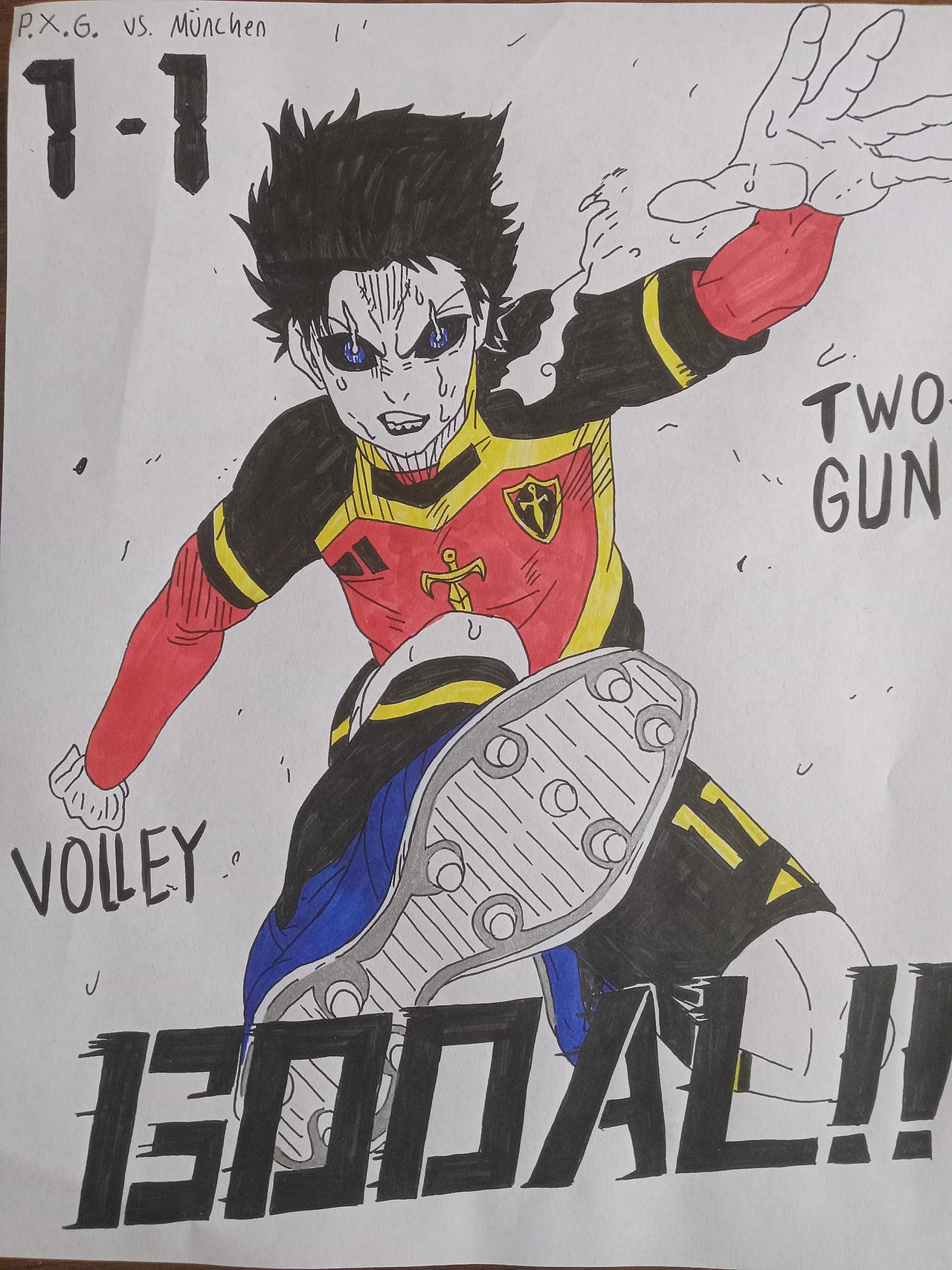 Isagi yoichi - Two Gun Volley (V2) by KingVegeta0508 on DeviantArt