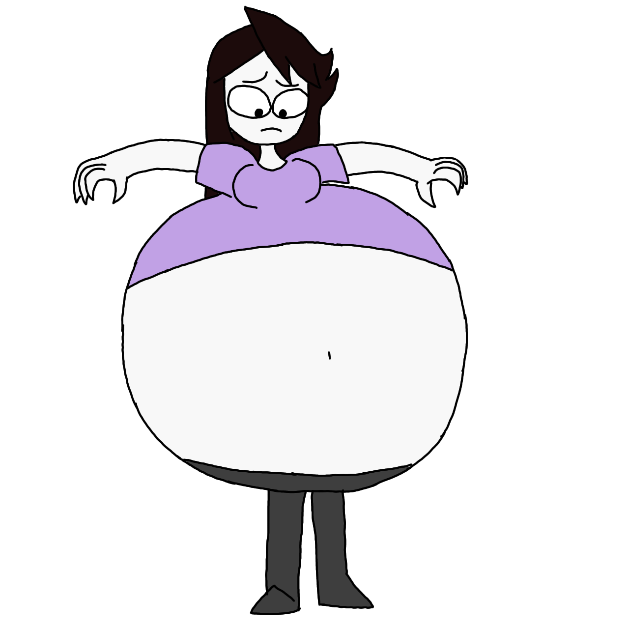 Jaiden body Inflation by ReInkCody on DeviantArt