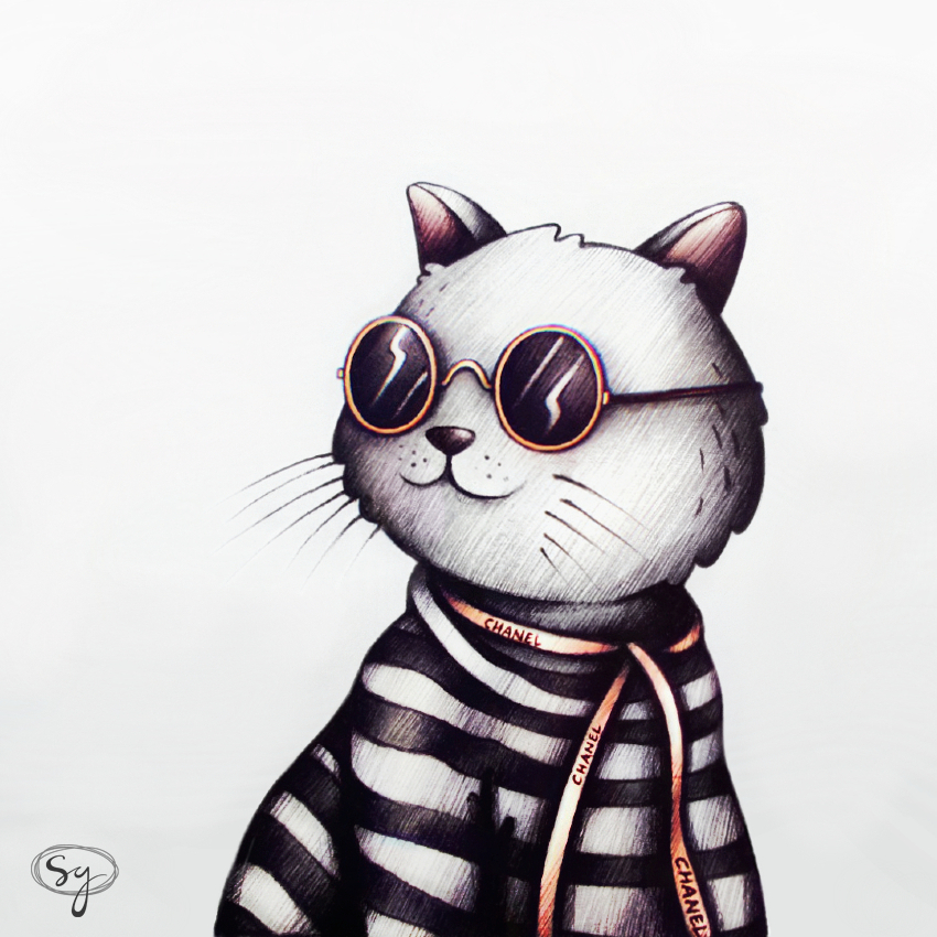 Fancy Cat by soniapbgomes on DeviantArt