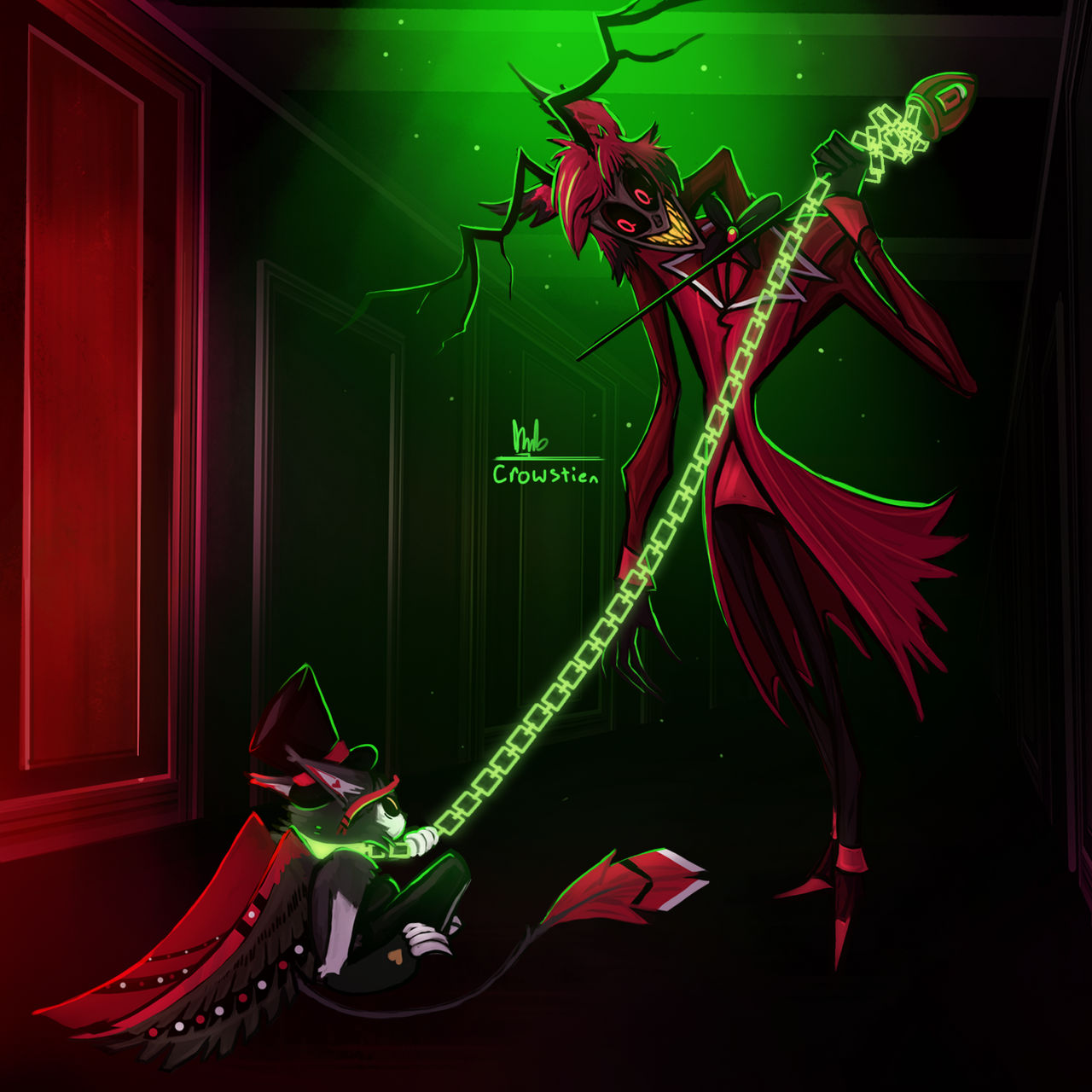 Alastor and Husk by Crowstien on DeviantArt