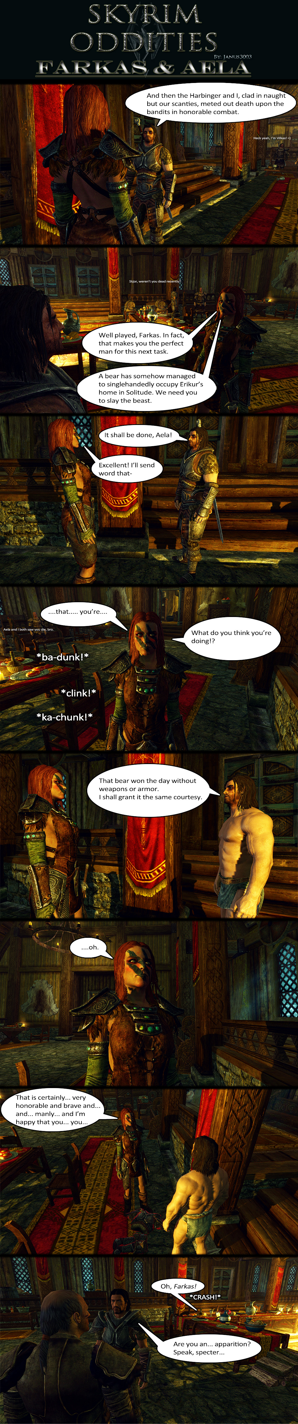 Skyrim Oddities: Farkas and Aela