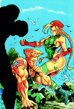 Arthur Garcia's Cammy and Guile Retouched Cover