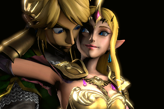 LoZ: Zelda and Link GIF. by W1n5t0n114 on DeviantArt