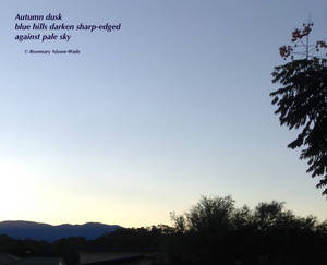 Haiga Autumndusk