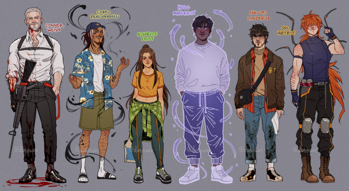 Community Side Characters side characters lineup by Dotswap on DeviantArt