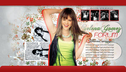 Selena Gomez forum design